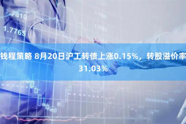 钱程策略 8月20日沪工转债上涨0.15%，转股溢价率31.03%
